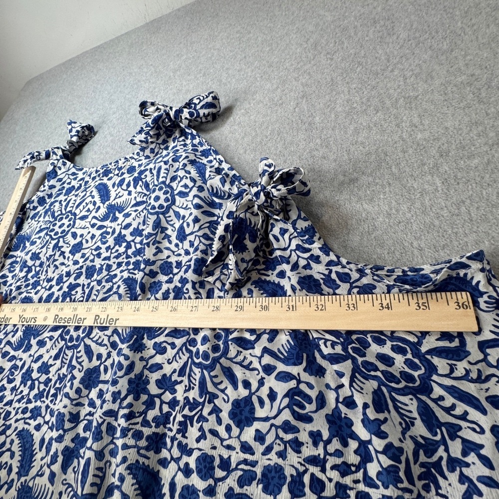 Natalie Martin Hand Painted Batik Draped Cover Up Mini Dress Cold Shoulder OS - Picture 9 of 9